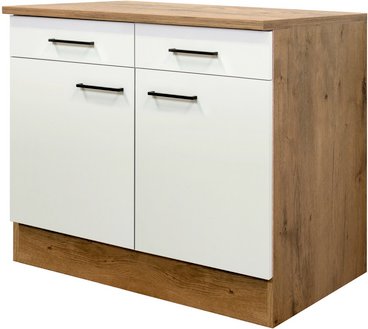 Flex-Well Küchenunterschrank »Avila«, Anschlagrichtung: links/rechts, melaminbeschichtete Spanplatte - weiss