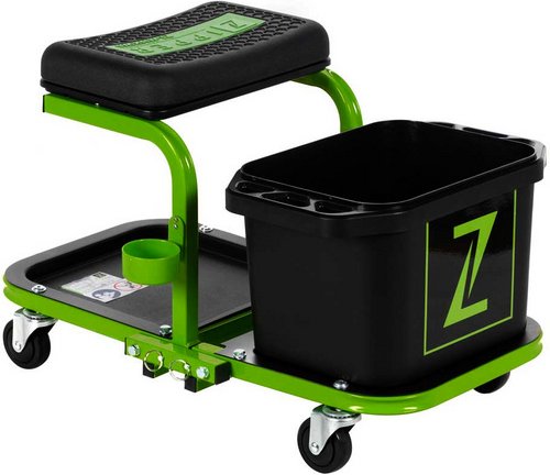 ZIPPER Montagehocker, grün, max. Tragfähigkeit: 150 kg, BxHxL: 42 x 73 x 46,6 cm - gruen