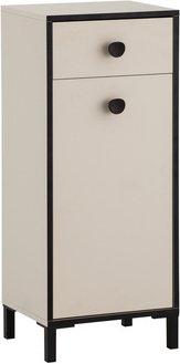 SCHILDMEYER Highboard »Edda«, BxH: 40,3 x 96,4 cm, cremebeige - weiss