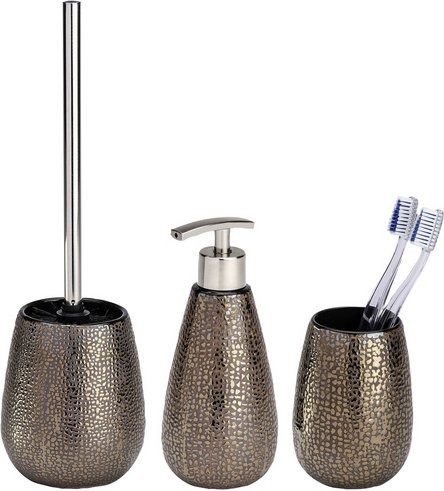 Thumbnail - WENKO Bad-Accessoire-Set »Marrakesh«, Keramik, glänzend, braun