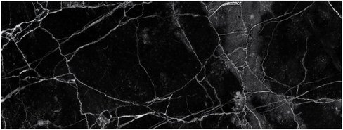 mySPOTTI Badrückwand »Marmor black«, BxH:120 cm x 45 cm, schwarz