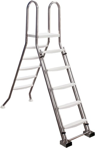 SUMMER FUN Pool-Sicherheitsleiter »Summer Fun«, silberfarben/weiss, für Aufstellbecken