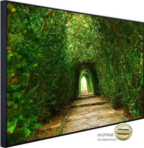Thumbnail - papermoon Infrarotheizung »EcoHeat - Gartenweg«, Matt-Effekt - bunt