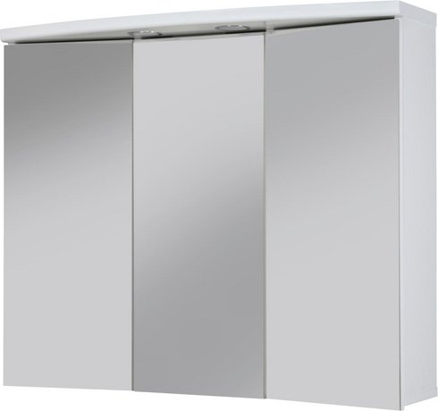 JOKEY Spiegelschrank »Ancona«, 3-türig, LED, BxH: 82,5 x 69 cm - weiss