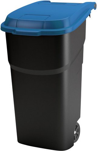 Rotho Mülleimer »Atlas«, Klappdeckel, 100 l, Kunststoff (PP) - blau