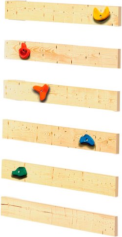 KARIBU Kletterwand »Lotti, Danny und Frieda«, BxHxT: 101 x 120 x 1,8 cm, natur - braun