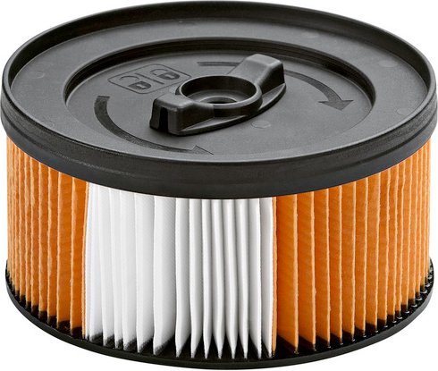 KÄRCHER Patronenfilter für Nass- und Trockensauger WD 4 und WD 5, BxHxL: 10 x 25 x 20,5 cm, Papier - bunt