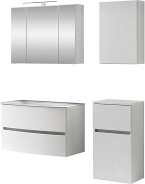 HELD MÖBEL Waschtisch-Set »KOPENHAGEN«, 6-teilig - weiss