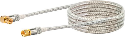 Thumbnail - SCHWAIGER Anschlusskabel, F-St/F90 Grad St 3 m, 110dB, transparent
