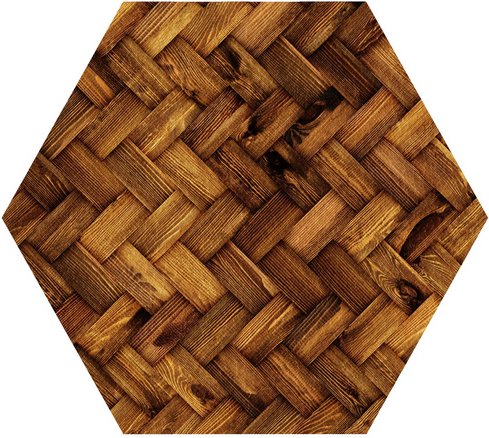 mySPOTTI Tischset »Kiah«, sechseckig, Kunstleder, braun