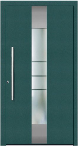 KNOCK Aluminium-Haustür »Terra Nova«, moosgrün - gruen