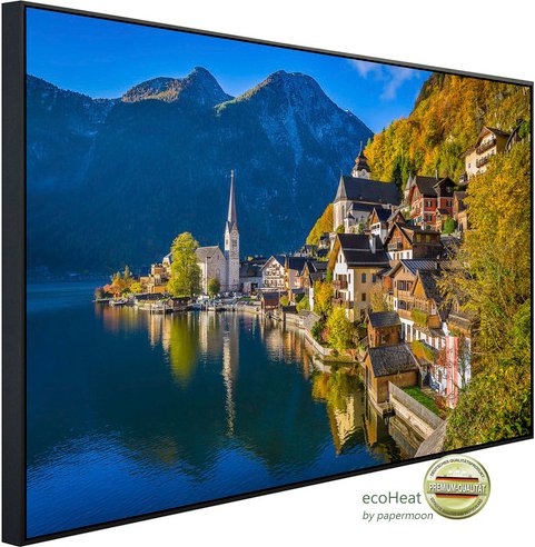 Thumbnail - papermoon Infrarotheizung »EcoHeat - Hallstatt Bergdorf«, Matt-Effekt - bunt