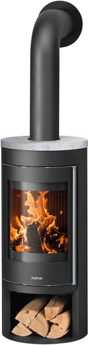 JUSTUS Kaminofen »Mino 2.0«, schwarz/grau, Speckstein, 5,5 kW