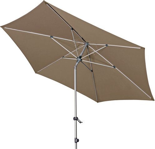 Thumbnail - DOPPLER Sonnenschirm »Expert«, Ø: 280 cm, abknickbar, Sonnenschutzfaktor: 80+ - grau