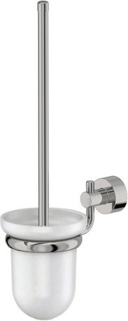 LENZ Toilettenbürstenhalter »PISA«, Chrom, Montageart: Kleben oder Bohren - silberfarben