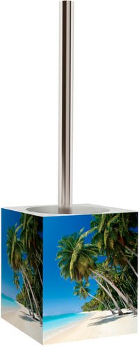 Sanilo WC-Bürste »Karibik«, H 37 cm, Blau, Rechteckig