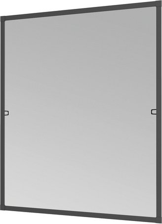 WINDHAGER Insektenschutz, IS Plus Rahmen Fenster 130x150 cm, anthrazit - schwarz