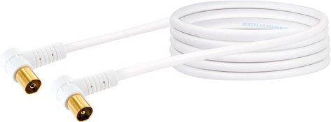 SCHWAIGER Antennenkabel, 3 m 90dB weiss