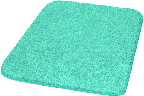 KLEINE WOLKE Badematte »Wilna«, türkis, eckig mit abgerundeten Kanten - tuerkis