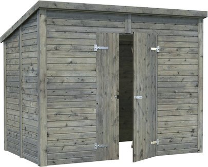 Thumbnail - PALMAKO Elementhaus »Leif«, Holz, BxHxT: 280 x 230 x 170 cm (Außenmaße inkl. Dachüberstand) - grau