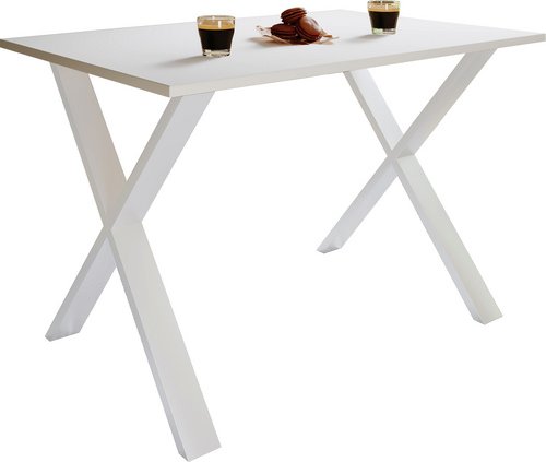 VCM Esstisch »Xona X«, BxL: 50 x 80 cm - weiss