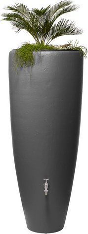 GARANTIA Regenspeicher, mit integrierter Pflanzschale, 300 L, graphite grey - grau