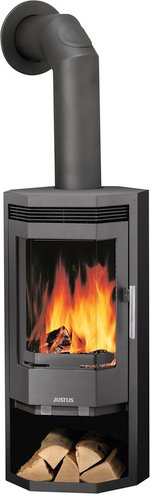 JUSTUS Kaminofen »Usedom 5«, gussgrau, Stahl, 5 kW