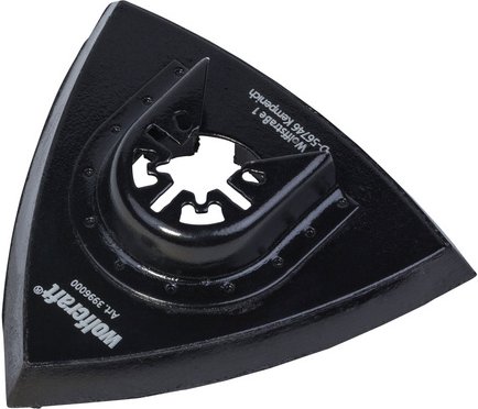 WOLFCRAFT Delta-Schleifplatte »PRO« - schwarz