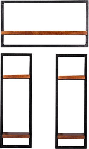 SIT Wandregal »PANAMA«, 5 Fachböden, Holz - braun