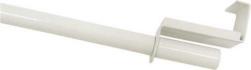 GARDINIA Vitragestange »Zylinder«, Länge 600 mm, Ø 9 mm, Metall - weiss