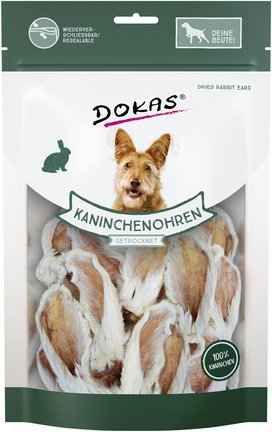 Dokas Hundesnack »Kaninchenohren«, Kaninchen, 100 g