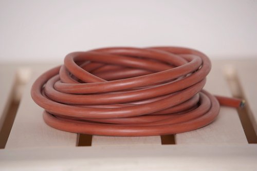 WEKA Silikonkabel, rot, Silikon, L: 650 cm, für Saunaofen