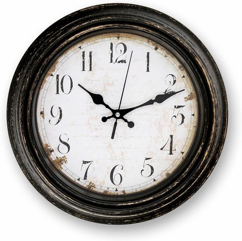 K&L Wall Art Wanduhr, HxT: 30,2 x 4,8 cm, schwarz/weiß, ohne ink. Batterie - schwarz | weiss