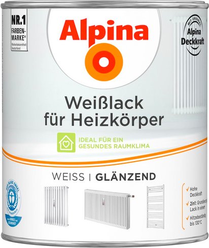 ALPINA Weißlack, glänzend - weiss