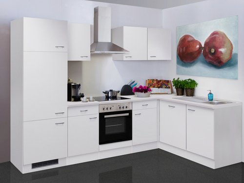 Flex-Well Winkelküche »Wito«, mit E-Geräten, Gesamtbreite: 280 cm - weiss