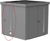 BIOHORT Zusatztür, feuerverzinkt, silbermetallic - silberfarben