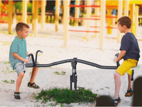 Thumbnail - AXI Drehwippe, BxHxT: 67 x 55 x 177 cm - grau