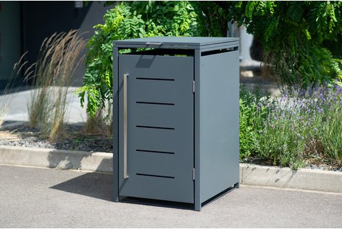 Westmann Mülltonnenbox, für 1 x 240 L, BxTxH: 68 x 80 x 116 cm, anthrazit - grau