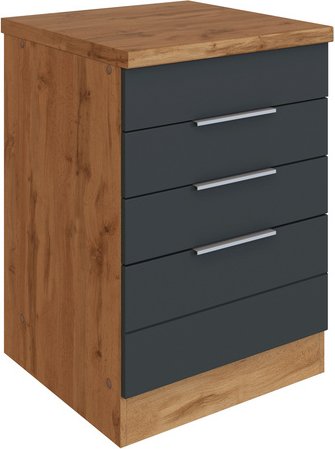 HELD MÖBEL Kochfeldumbauschrank »Faro«, BxHxT: 60 x 86 x 60 cm - grau