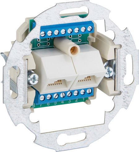 Komos Datenanschlussdose Cat 3-UAE, 8/8 (8), Weiß - weiss