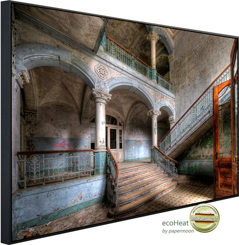 papermoon Infrarotheizung »EcoHeat - Verlassenes Krankenhaus Beelitz«, Matt-Effekt - bunt