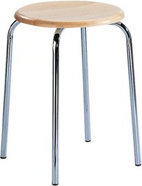 Mayer Sitzmöbel Hocker »1134«, BxH: 48 x 48 cm, Holz, braun