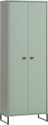 SCHILDMEYER Schuhschrank »Janne«, BxHxL: 33 x 169,7 x 60,2 cm, pistaziengrün, Holzwerkstoff melaminbeschichtet - gruen