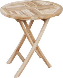 GARDEN PLEASURE Klapptisch »JAVA«, Ø: 70 cm, Teakholz - beige