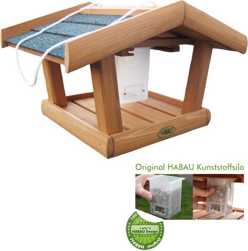 HABAU VOGELHAUS SINGDROSSEL SILO - braun