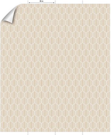 mySPOTTI Vliestapete »Zari«, grafisches Design, beige/weiß, matt