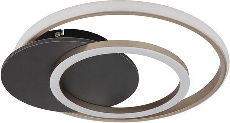 GLOBO LIGHTING Deckenleuchte »JULIO«, 38 x 36 x6,5 cm, 24W, 3000K, inkl. Leuchtmittel - grau