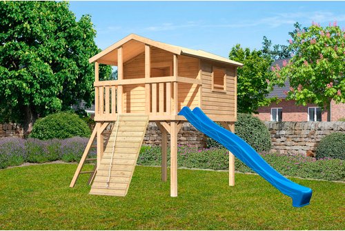 KARIBU Kinderspielgerät, BxHxT: 198 x 309 x 244 cm, natur - braun