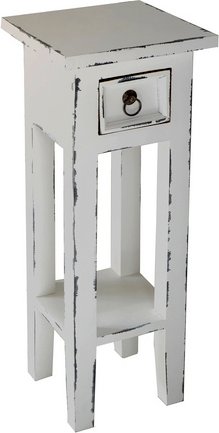 Thumbnail - INTERIA Home & Living Beistelltisch »PADEA«, BxHxL: 25 x 67 x 25 cm - weiss