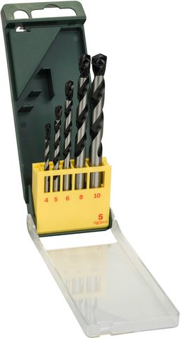 BOSCH Betonbohrer-Set, HM, 5-teilig, 4 - 10 mm